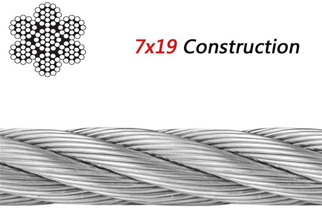 7x19 Stainless Steel Wire Rope ( AISI 304, 316)